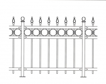 Grille en fer forgé Béatrice