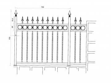 Grille en fer forgé Telma