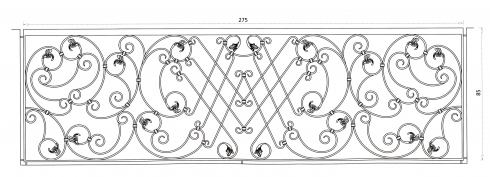 Grille en fer forgé Tosca