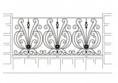 Grille en fer forgé Vera