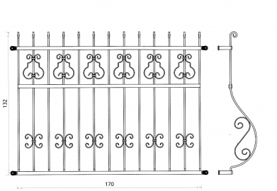 Grille de fenêtre Astrée