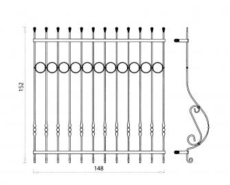 Grille de fenêtre Rana