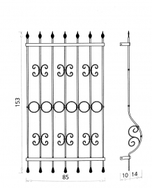 Grille de fenêtre Hécate