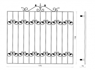 Grille de fenêtre Kali