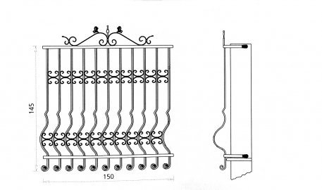 Grille de fenêtre Luna