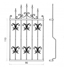 Grille de fenêtre Aquila