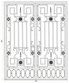 Porte en fer forgé Sardaigne