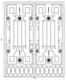 Porte en fer forgé Sardaigne