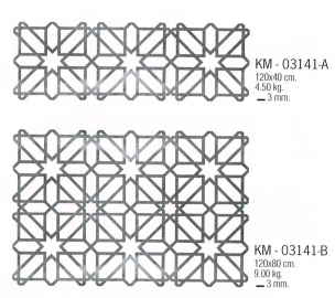 Motifs en découpe laser, modèle 2013 KM 03141